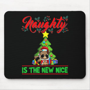 Naughty Is The New Nice Christmas Santa Xmas Premi Mouse Pad