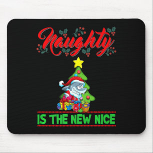 Naughty Is The New Nice Christmas Santa Xmas Premi Mouse Pad