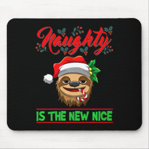 Naughty Is The New Nice Christmas Santa Xmas Premi Mouse Pad