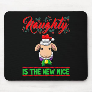 Naughty Is The New Nice Christmas Santa Xmas Premi Mouse Pad
