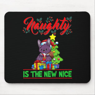 Naughty Is The New Nice Christmas Santa Xmas Premi Mouse Pad
