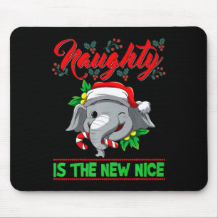 Naughty Is The New Nice Christmas Santa Xmas Premi Mouse Pad
