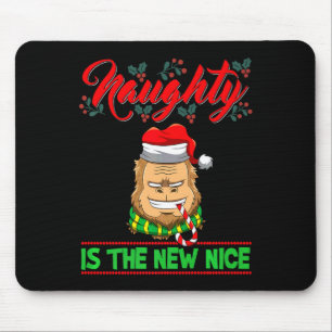 Naughty Is The New Nice Christmas Santa Xmas Premi Mouse Pad