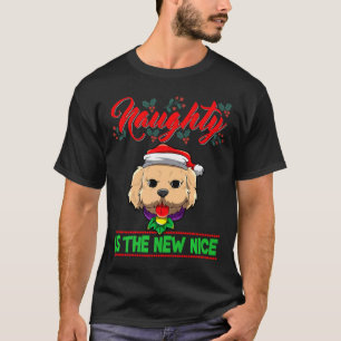 Naughty Is The New Nice Christmas Santa Xmas Premi T-Shirt