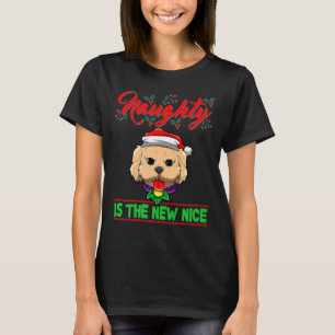 Naughty Is The New Nice Christmas Santa Xmas Premi T-Shirt