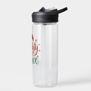 Naughty is The New Nice Funny Christmas Santa Water Bottle