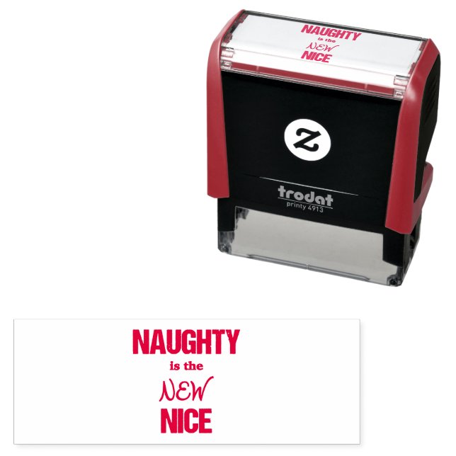 Naughty is the New Nice Funny Christmas Self-inking Stamp (In Situ)