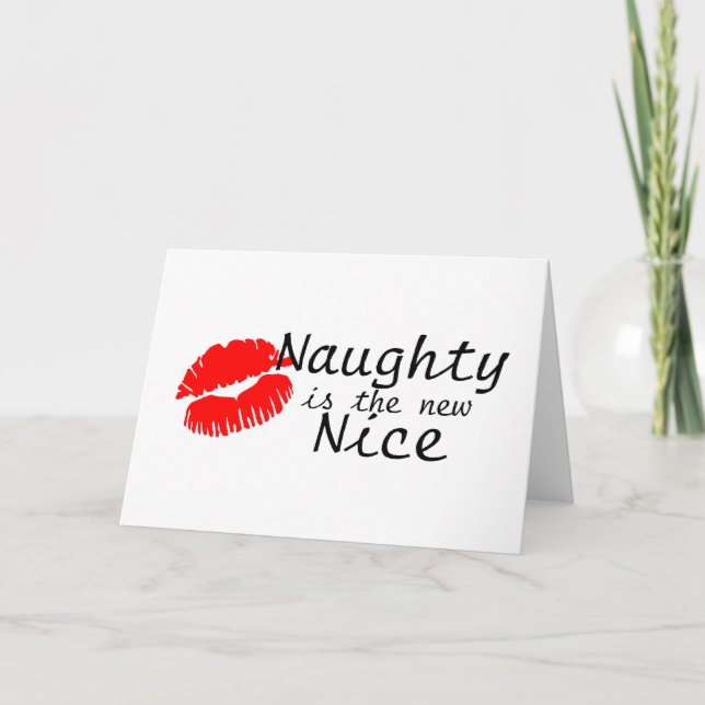 Naughty Is The New Nice Holiday Card (Front)