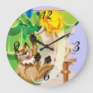 Naughty Kitty  Wall Clock