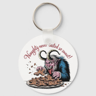 Naughty Krampus Christmas Design Key Ring