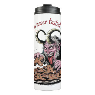 Naughty Krampus Christmas Design Thermal Tumbler
