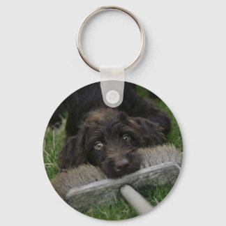 Naughty Labradoodle Key Ring