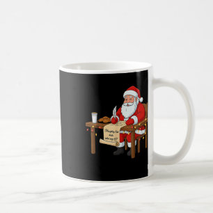 Naughty List Aids Say 67 Christmas Meme  Coffee Mug