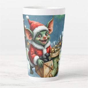 Naughty List Delivery: The Goblin Clause Chronicle Latte Mug