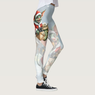 Naughty List Delivery: The Goblin Clause Chronicle Leggings