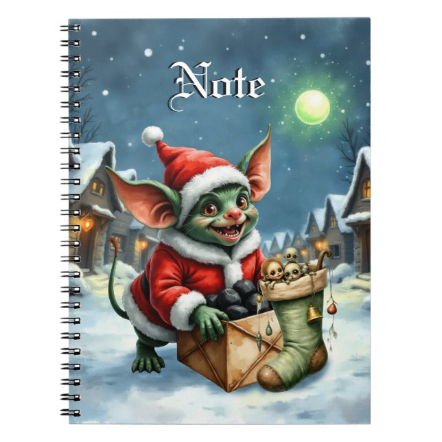 Naughty List Delivery: The Goblin Clause Chronicle Notebook (Front)
