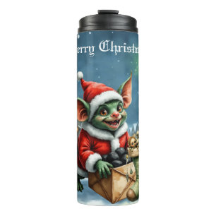 Naughty List Delivery: The Goblin Clause Chronicle Thermal Tumbler
