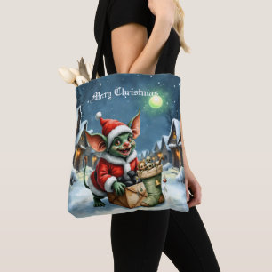Naughty List Delivery: The Goblin Clause Chronicle Tote Bag