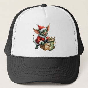 Naughty List Delivery: The Goblin Clause Chronicle Trucker Hat
