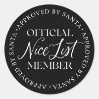 Naughty List Member Approved By Santa Christmas