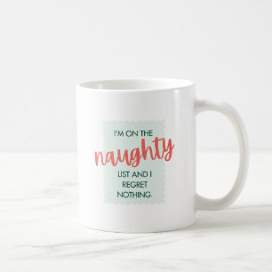 Naughty List Merry Christmas Mug