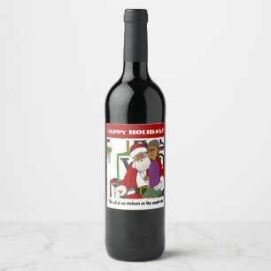 Naughty List Wine Label