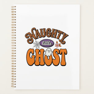 Naughty Little Ghost Vintage Halloween Shirt Desig Planner