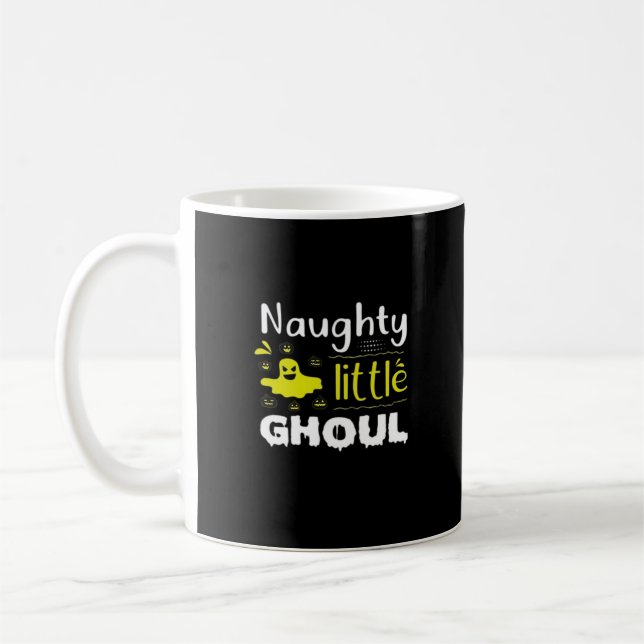 Naughty Little Ghoul Coffee Mug (Left)