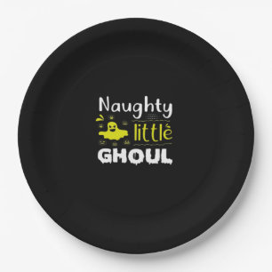 Naughty Little Ghoul Paper Plate