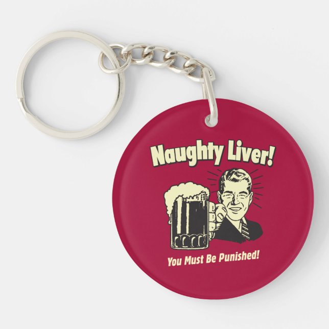 Naughty Liver: You Must Be Punished Key Ring (Front)