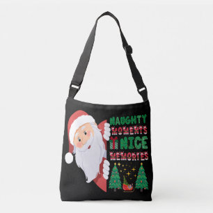 Naughty Moments Nice Memories Christmas Crossbody Bag