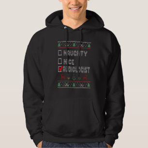 Naughty Nice Audiologist Matching Christmas Group Hoodie