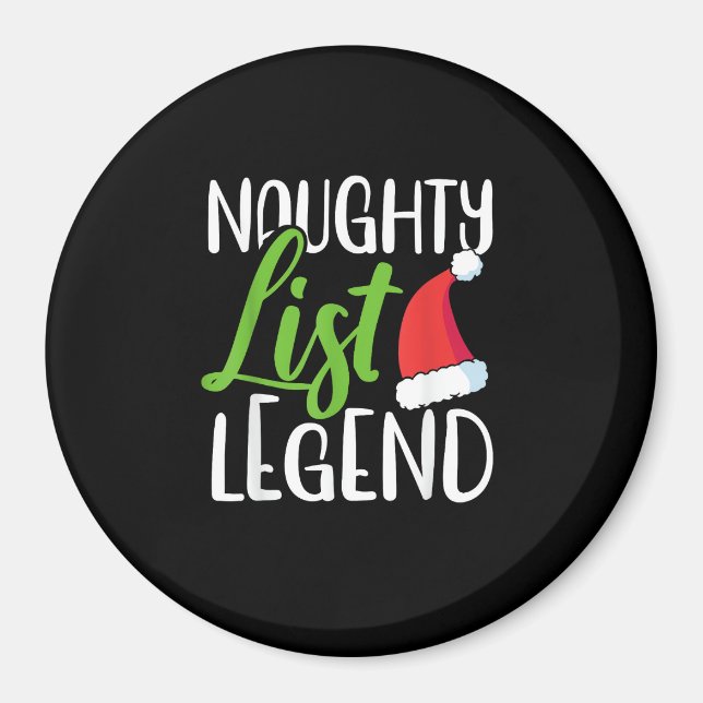 Naughty Nice Holiday List Funny Seasonal Humor  Magnet (Front)