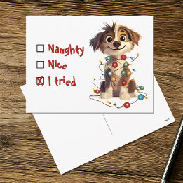Naughty Nice I Tried Holiday Puppy