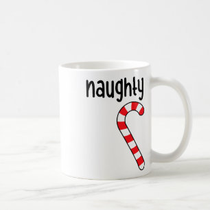 Naughty Nice Matching Couples Christmas Pyjamas  Coffee Mug