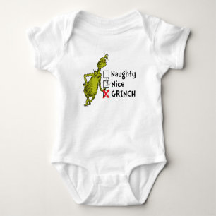 Naughty, Nice or Grinch Baby Bodysuit