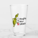 Naughty, Nice or Grinch Quote Glass<br><div class="desc">The holidays will not be complete without The Grinch!  HOW THE GRINCH STOLE CHRISTMAS is a classic story of a town called Who-ville and how the Christmas spirit can melt even the coldest of hearts.</div>