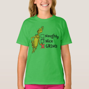Naughty, Nice or Grinch Quote T-Shirt