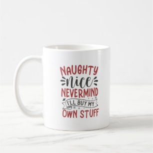 Naughty Nice Personalised Coffee Mug