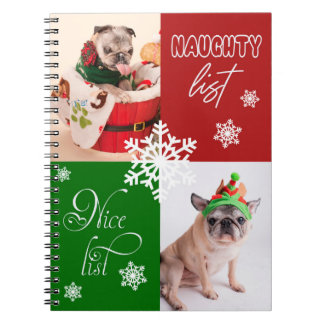 Naughty & Nice Pugs Notebook