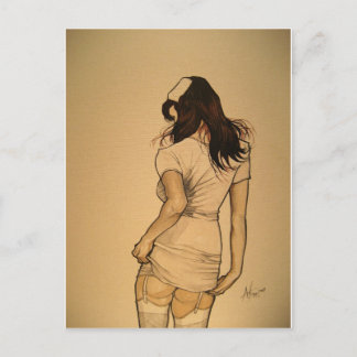 Naughty Nurse Postcard
