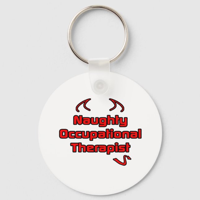 Naughty Occupational Therapist Key Ring (Front)