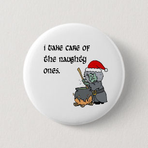 naughty ones 6 cm round badge