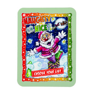 Naughty or nice, choose your list magnet