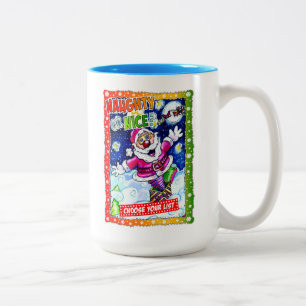 Naughty or nice, choose your list Two-Tone coffee mug