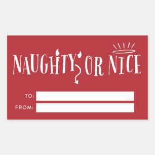 Naughty or Nice Christmas Gift Tags
