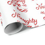 Naughty or Nice Christmas Wrapping Paper<br><div class="desc">Naughty or Nice Christmas wrapping paper</div>