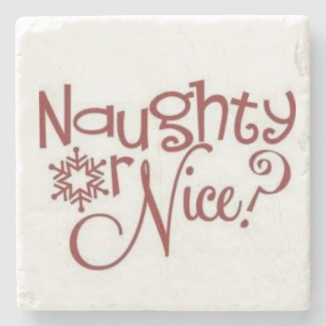 **NAUGHTY OR NICE** COASTER (Front)