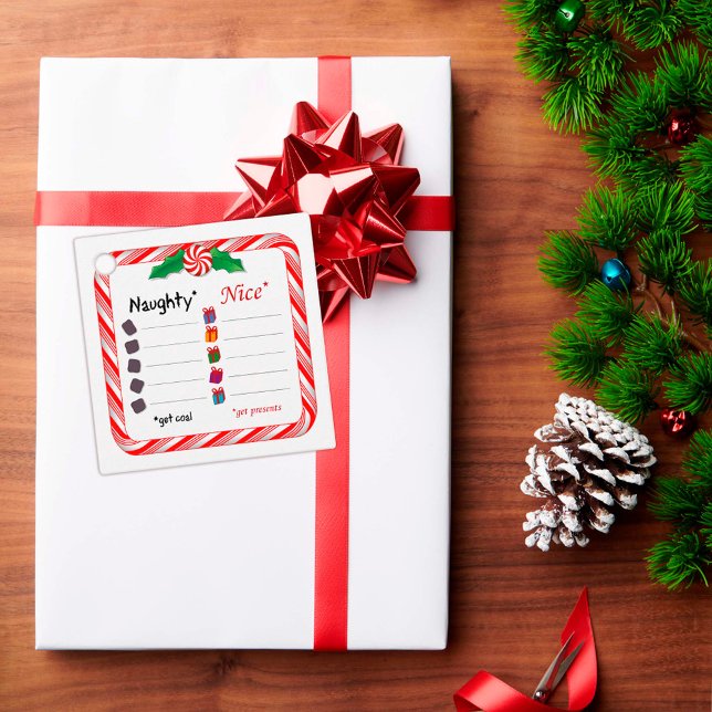 Naughty or Nice Gift Tags (Naughty and Nice Favor Tags
Customize with your own text. )