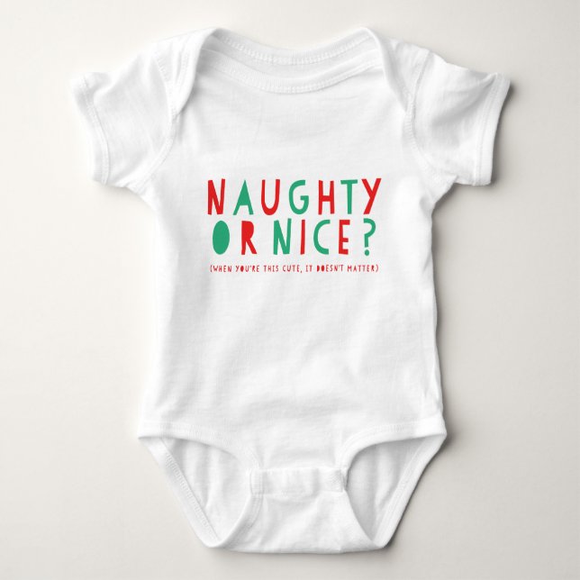 Naughty or Nice | Holiday Bodysuit (Front)